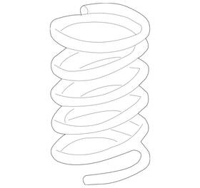 203-321-41-04 Mercedes-benz Genuine Front Axle Spring