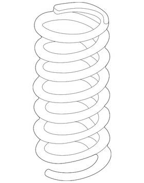 203-324-05-04 Mercedes-benz Genuine Coil Spring