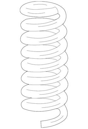 204-324-03-04 Mercedes-benz Genuine Coil Spring