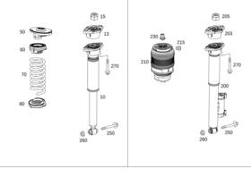 205-324-02-04 Mercedes-benz Genuine Helical Spring