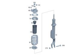 206-321-39-00 Mercedes-benz Genuine Helical Spring