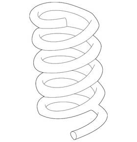 210-321-33-04 Mercedes-benz Genuine Coil Spring
