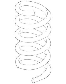 211-324-06-04 Mercedes-benz Genuine Coil Spring