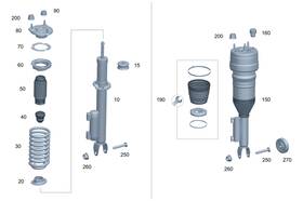 213-321-05-04 Mercedes-benz Genuine Helical Spring