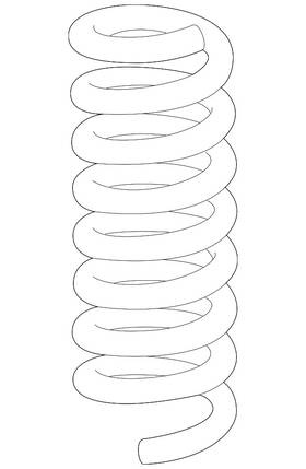 213-324-04-00 Mercedes-benz Genuine Coil Spring Qty 1 213-324-04-00 Mercedes-benz Genuine Coil Spring Qty 1
