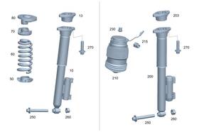 213-324-04-04 Mercedes-benz Genuine Helical Spring