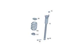 Mercedes-benz 243-324-06-00 Genuine Mercedes-benz Helical Spring