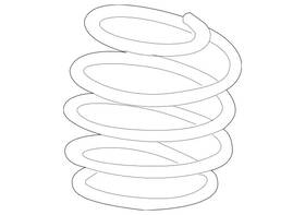 247-321-13-00 Mercedes-benz Genuine Helical Spring