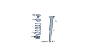 254-324-13-00 Mercedes-benz Genuine Helical Spring