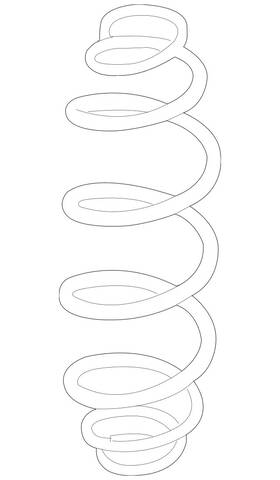 447-324-08-04 Mercedes-benz Genuine Coil Spring