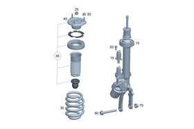463-321-11-00 Mercedes-benz Genuine Helical Spring