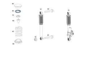 463-324-30-00 Mercedes-benz Genuine Helical Spring