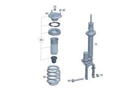 465-321-06-00 Mercedes-benz Genuine Helical Spring