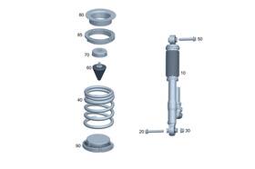 465-324-09-00 Mercedes-benz Genuine Helical Spring