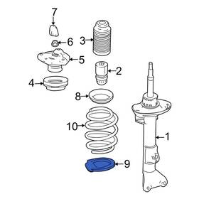 2043210184 Mercedes-benz Oe For E400 15-17 Lower Coil Spring Insulator