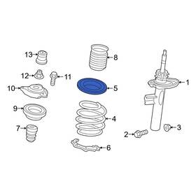 2183220084 Mercedes-benz Oe For Gla250 21-24 Front Upper Coil Spring Insulator