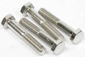 Ak115a Midwest Acorn Nut Co 1955-90 Chevrolet Fan Spacer Bolts Short Style 1-3/4 Inch Long Polished Chrome
