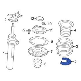 31336860788 Mini Oe For Cooper Clubman 16-24 Front Lower Coil Spring Insulator