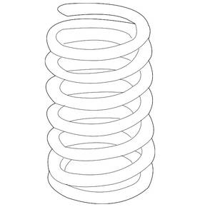 Mitsubishi 4140a416 Genuine Coil Spring