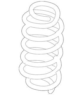 4140a470 Mitsubishi Genuine Coil Spring