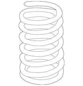 4140a493 Mitsubishi Genuine Coil Spring