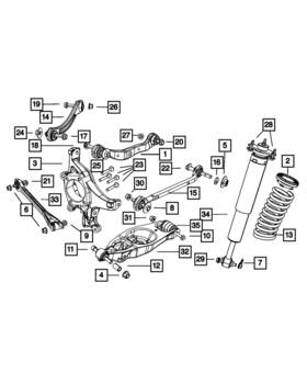 04766885ab Mopar Genuine Rear Coil Spring 4766885ab