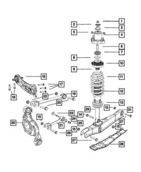 05151702ac Mopar Genuine Rear Spring 5151702ac