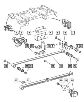 5128482aa Mopar Genuine Rear Spring