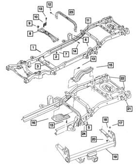 52019973 Mopar Genuine Spring Bracket Rear