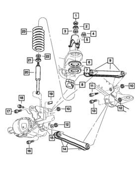 52113168aa Mopar Genuine Front Coil Spring