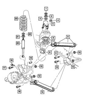 52121805aa Mopar Genuine Front Coil Spring