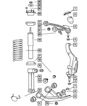 52128876ab Mopar Genuine Front Coil Spring