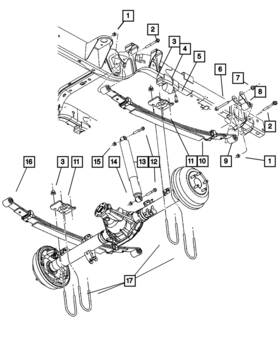 52855133af Mopar Genuine Rear Leaf Spring