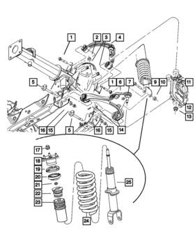 52855673ab Mopar Genuine Front Coil Spring