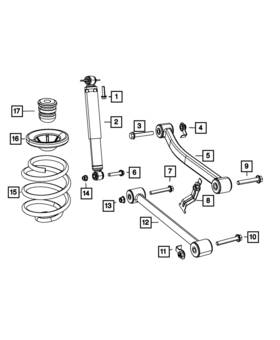 Mopar 68004455aa Genuine Rear Coil Spring