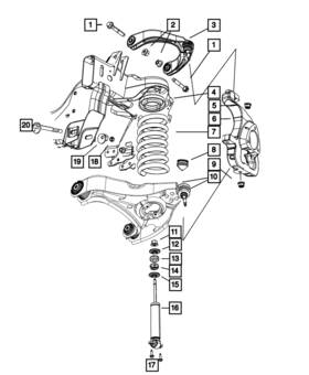 68030416ad Mopar Genuine Front Coil Spring