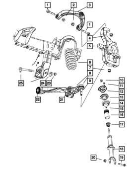 68033146aa Mopar Genuine Front Coil Spring