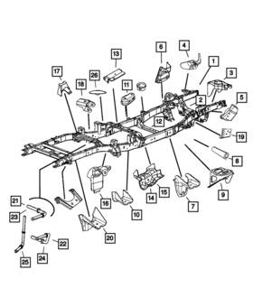 68142331ab Mopar Genuine Rear Spring Hanger Bracket Right