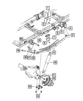 68165055ae Mopar Genuine Rear Leaf Spring Right