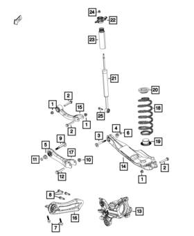 68231596ab Mopar Genuine Rear Coil Spring