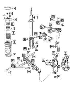 68235724ac Mopar Genuine Front Coil Spring Right