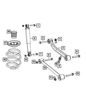 68249115aa Mopar Genuine Rear Coil Spring