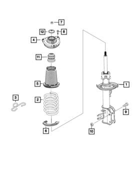 68257958aa Mopar Genuine Suspension Spring