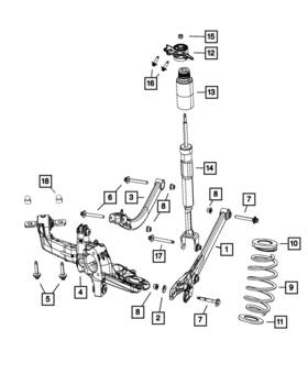 68263002aa Mopar Genuine Rear Coil Spring