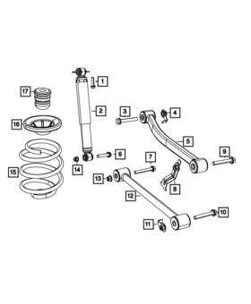 68267715aa Mopar Genuine Rear Coil - Spring