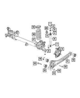 68368930aa Mopar Genuine Front Coil Spring Left