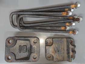 68375351ab Mopar 2019-2024 Ram 4500 5500 Rear Leaf Spring Plate Saddle Mount Ubolts Nuts