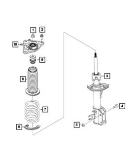 68448282aa Mopar Genuine Rear Coil Spring Right