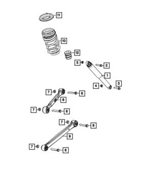 68506180aa Mopar Genuine Rear Coil Spring Right