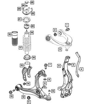 68507105aa Mopar Genuine Front Coil Spring Right